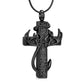 🦌🖤Antler Cross Urn Pendant Necklace
