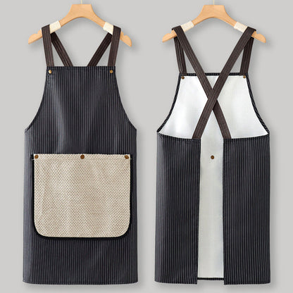 📢📢40% OFF !! ⏰Cross-Back Waterproof Apron with Detachable Hand Towel