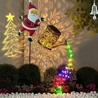 📢📢60% OFF !!🎅Solar-Powered Santa Claus Garden Stake Light