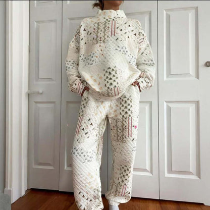 📢📢60  % OFF !!🎅Women's Quilted Christmas Patchwork Set