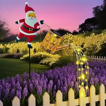 🎁 50% OFF NOW! 🎅 Santa Watering Can Solar Light with Ground Stake – Solar-powered, festive glow & weatherproof – Perfect for Christmas garden decor ✨