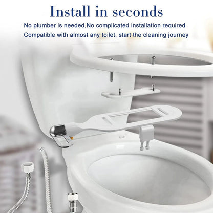 📢📢50% OFF !!!⏰Bathroom Non Electric Dual Nozzle Bidet Toilet Washer Bidet Hygienic Self Washing Bidet
