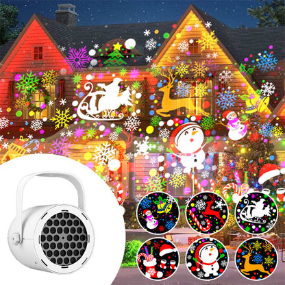 📢📢50 % OFF !!🎅【🎁Best Christmas Gift🎁】🎄16-Pattern USB Christmas Projector Light