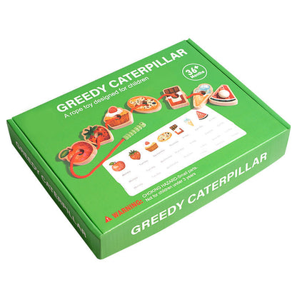 🎅Christmas Gift 50% OFF🎄Wooden Greedy Caterpillar Rope Toy for 3+ Year Old