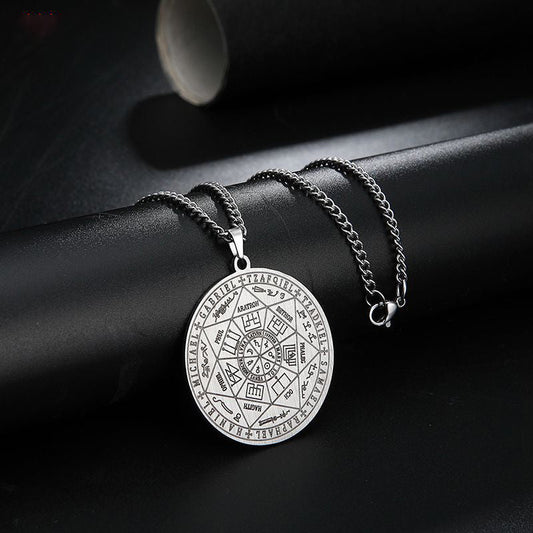 📢📢50% OFF !!⏰⏰Seven Archangels Medallion Pendant Necklace