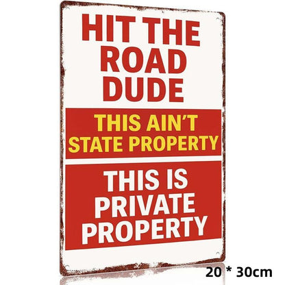 📢📢50% OFF !!⏰⏰Metal Sign for Private Property Decor