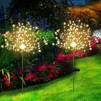 📢📢BIG SALE-BUT 2 GET 1 FREE !⏰⏰Waterproof Solar Garden Fireworks Lamp