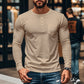 📢📢53 % OFF !!⏰⏰Gentlemanly and elegant Men’s Slim Fit Henley Long Sleeve T-Shirt