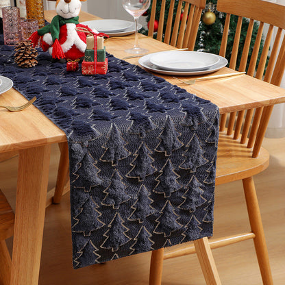 【📍Exquisite Collection📍】Soft Plush Christmas Tree Table Runner