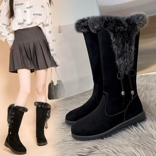 📢📢50%  OFF !! ⏰Women's Convenient Warm Anti-Slip Wear-Resistant Mid-Calf Boots