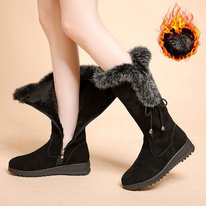 📢📢50%  OFF !! ⏰Women's Convenient Warm Anti-Slip Wear-Resistant Mid-Calf Boots