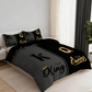 📢📢70 %  OFF ❗3-Piece "King & Queen" Couple's Duvet Cover Set