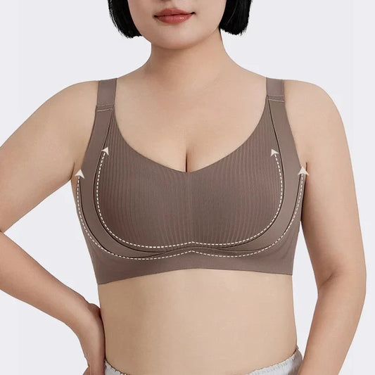 📢📢60 % OFF !!⏰⏰Women's Full Coverage Seamless Wide-Strap Bra