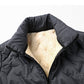📢📢60 % OFF !!🎅Men's Quilted Winter Jacket with Faux Fleece Lining