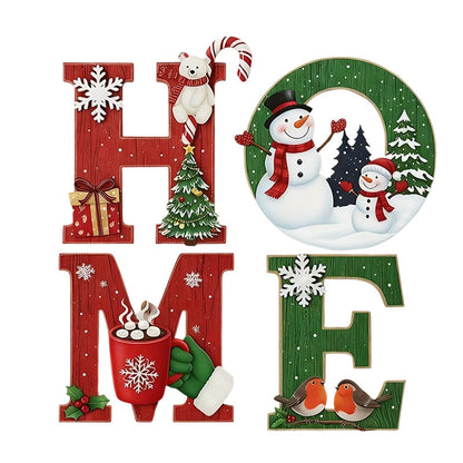 📢📢50 % OFF !!⏰⏰Christmas Wooden Wall Decor Letter Sign - HOME/JOY