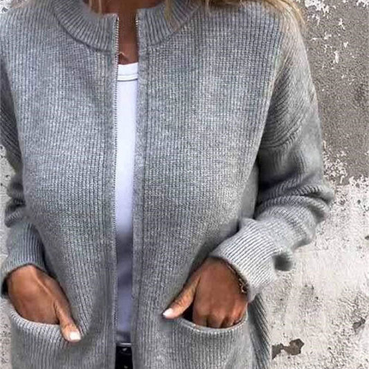 📢📢50% OFF !!⏰Cozy Zip-Knit Jacket | All-Day Comfort