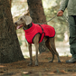📢📢50 % OFF !!⏰⏰Outdoor Reflective Dog Jacket - Windproof Warm Coat with Secure Leash Opening (Red/Navy)