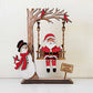 📢📢60 % OFF !!⏰⏰3D Wooden Santa on Swing Tabletop Decor