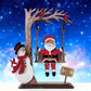 📢📢60 % OFF !!⏰⏰3D Wooden Santa on Swing Tabletop Decor