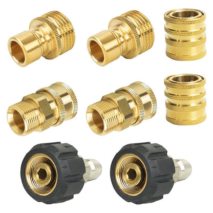 📢📢54 % OFF !!✨High-Pressure Washer Connector Set, Includes 8 Accessories.