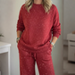 📢📢61 % OFF !!✨Women's Glitter Pullover Sweater & Pants 2-Piece Set👚👖