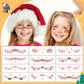 📢📢50  % OFF !!✨12 Sheets Christmas Temporary Face Tattoos for Kids