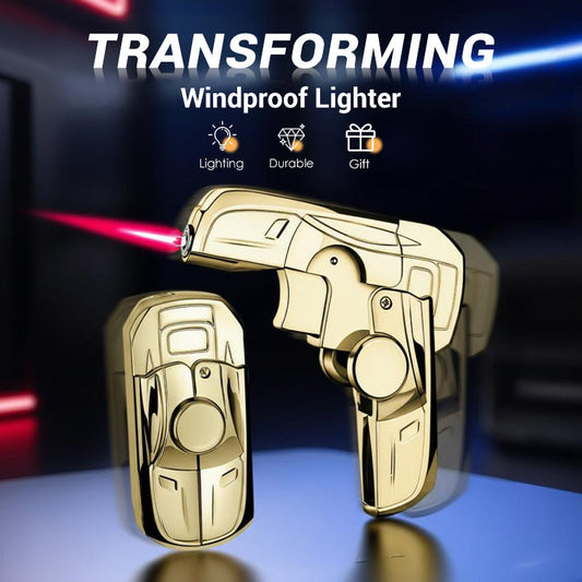 📢📢43 % OFF !!🎅Transforming Racing Car Windproof Lighter