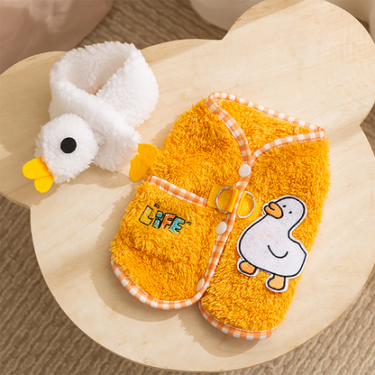 📢📢50 % OFF !!🎅Pet Warmth Cartoon Vest & Scarf