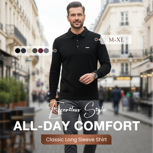 📢📢60 % OFF !!🎅Men's Classic Long Sleeve Shirt