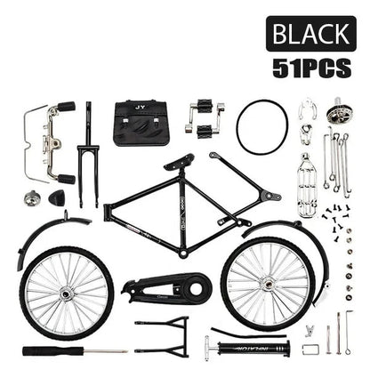 📢📢60 % OFF !!⏰1: 10 Simulation Mini DIY Retro Bicycle Model Ornament