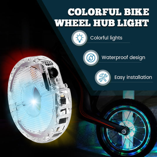📢📢50% OFF !!⏰Colorful Bike Wheel Hub Light