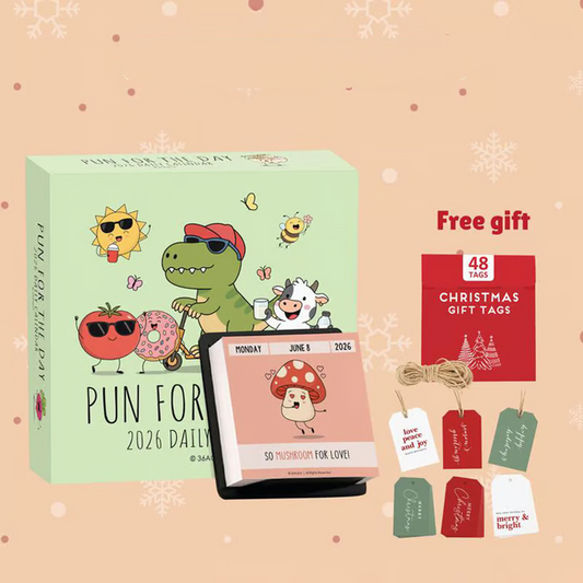 📢📢HOT SALE !!!✨Funny Pun 2026 Desk Calendar