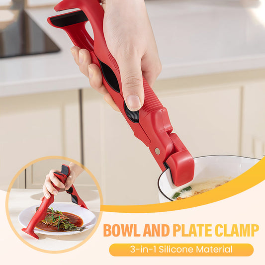 📢📢66 % OFF !!🎅3-in-1 Silicone Bowl and Plate Clamp