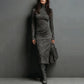 📢📢 60   %  OFF  !! ✨Elegant Turtleneck Long-Sleeve Bodycon Dress