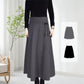 📢📢60 % OFF !!🎅Women’s Elastic High Waisted Thick Long Skirt