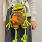 📢📢60 % OFF !!🎅【Handmade】🎅DIY Crochet Frog Phone Bag Kit🎅