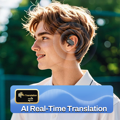 📢📢 60 %  OFF !! ✨Waterproof Open-Ear Headphones with AI Translation