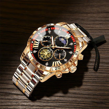 📢📢70 % OFF !!🎅【🎁Best Christmas Gift🎁】🎄Men's Luminous Waterproof Flywheel Quartz Watch