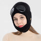 3-in-1 Unisex Knitted Goggles Beanie
