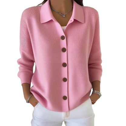 Women’s Casual Knit Button-Down Top