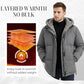 📢📢 60 %  OFF !! ✨Men’s Cold-Resistant Windproof Thermal-Lined Hooded Coat 