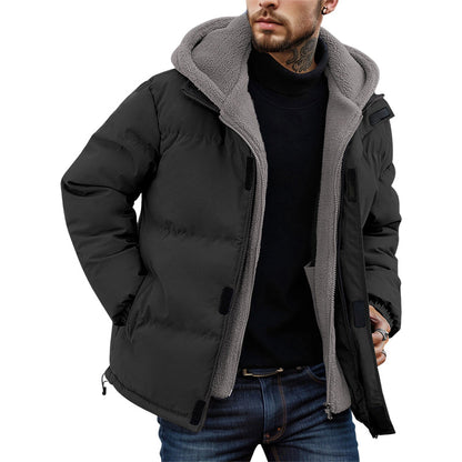 📢📢 60 %  OFF !! ✨Men’s Cold-Resistant Windproof Thermal-Lined Hooded Coat 