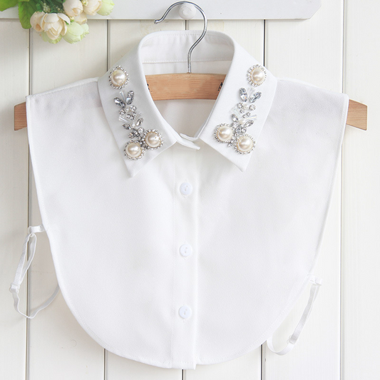 📢📢50 %  OFF ❗Elegant Faux Pearl & Rhinestone Fake Collar