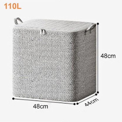 📢📢40% OFF !! ⏰Extra-Large Storage Organizer Box With Lid - Versatile For Clothes, Blankets & Bedding