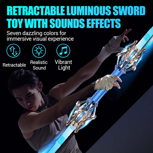 📢📢 70 %  OFF !! ✨Retractable Luminous Sword Toy With Sounds Effects