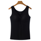 📢📢 60 %  OFF !! ⏰Women’s Thermal Front-Button Tank Top With Built-In Bra