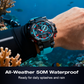 📢📢40% OFF !! ⏰ Multifunctional Waterproof LED Digital Watch – 50M, Dual Movement, Stopwatch 🌙