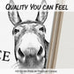 📢📢50 %  OFF !! ⏰✨Funny Bathroom Wall Art - "Nice Ass" Donkey Print