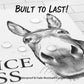📢📢50 %  OFF !! ⏰✨Funny Bathroom Wall Art - "Nice Ass" Donkey Print