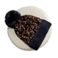 Winter Sparkly Sequin Pom Beanie
